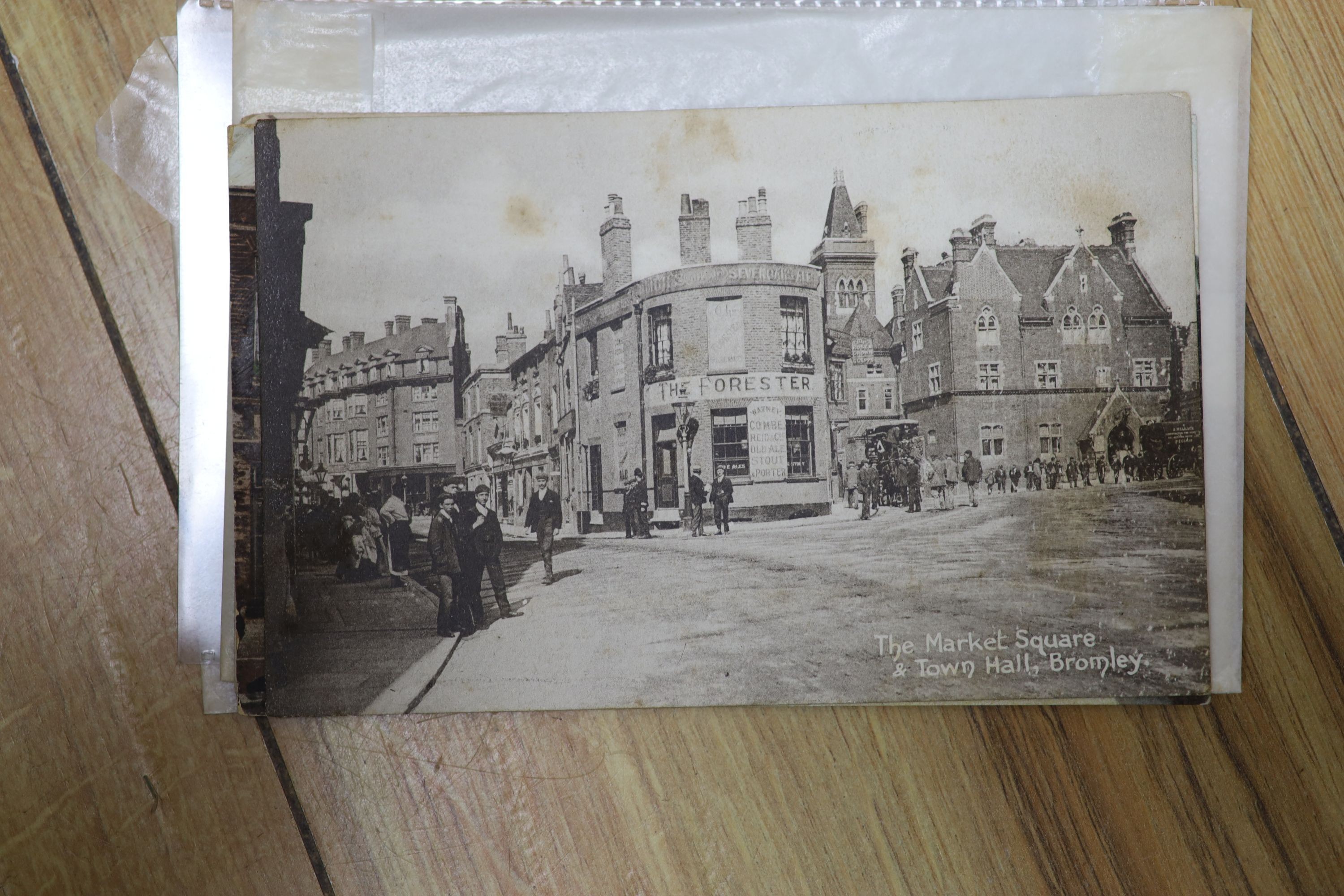 Four boxes of mixed topographical postcards